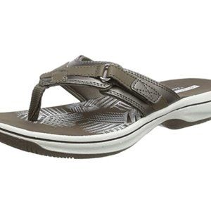 Women's flip flop, silver